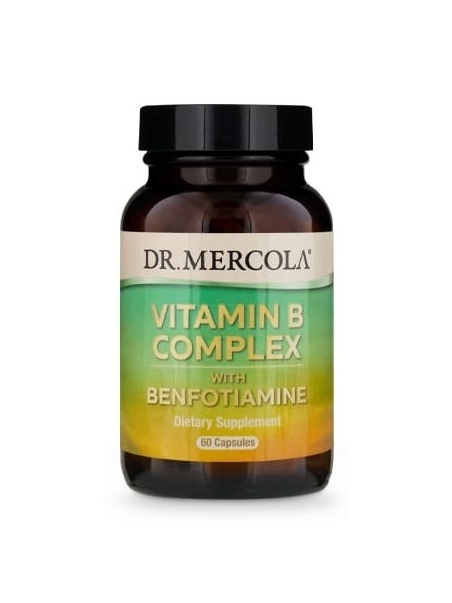 Witamina B kompleks  (dr Mercola) (60 kapsułek) - suplement diety