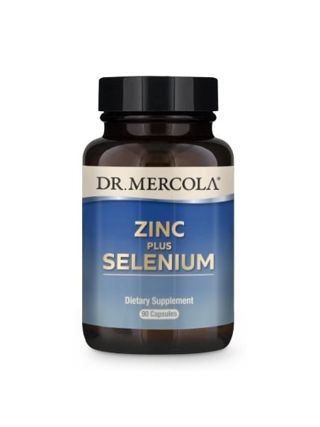 Cynk z selenem - Zinc plus Selenium (dr Mercola) (90 kapsułek) - suplementy diety