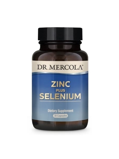 Cynk z selenem - Zinc plus Selenium (dr Mercola) (30 kapsułek) - suplementy diety