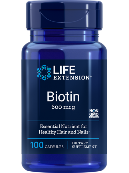 Biotyna LifeExtension (100 kapsułek) - suplement diety