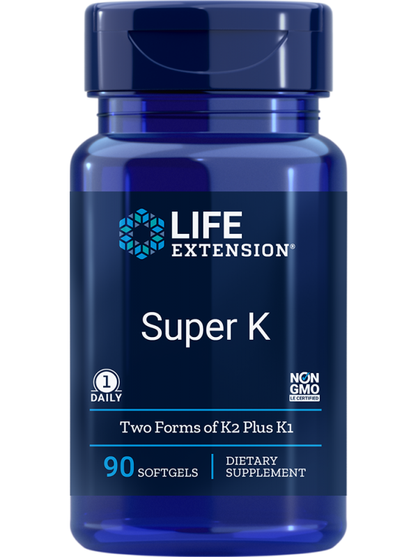 Super K (witamina K) Life Extension (90 kapsułek) - suplement diety