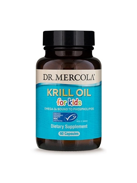 Olej z kryla dla dzieci  (dr Mercola) (60 kapsułek Licaps®) - suplement diety