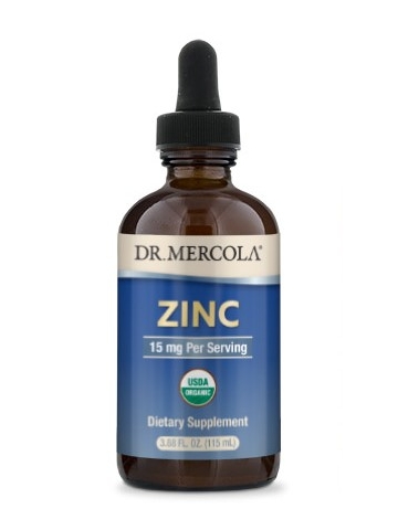 Cynk w kroplach DR. MERCOLA® (płyn 115 ml) - suplement diety