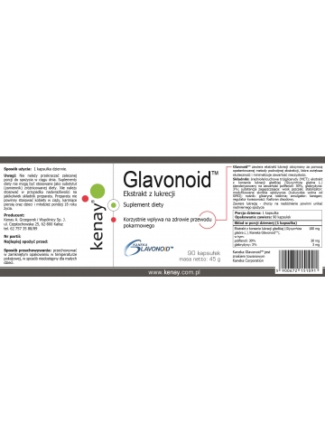 Ekstrakt z lukrecji Glavonoid™ Kaneka   (90 kapsułek)  - suplement diety