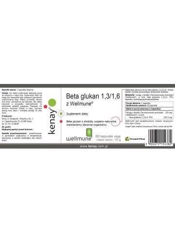 Beta glukan 1,3/1,6  Wellmune® (60 kapsułek) - suplement diety