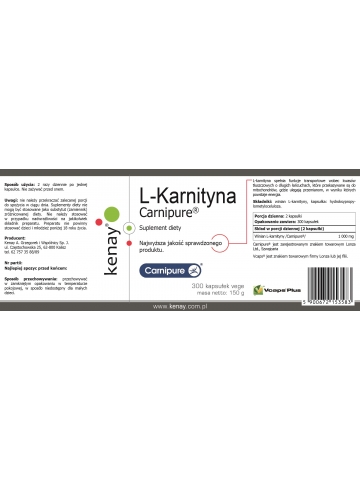 L-Karnityna  Carnipure® (300 kapsułek) - suplement diety
