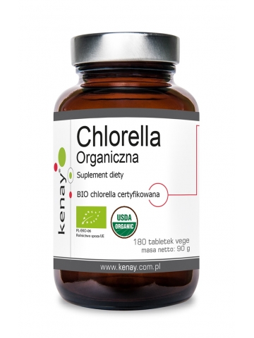 Chlorella Organiczna (180 tabletek) - suplement diety