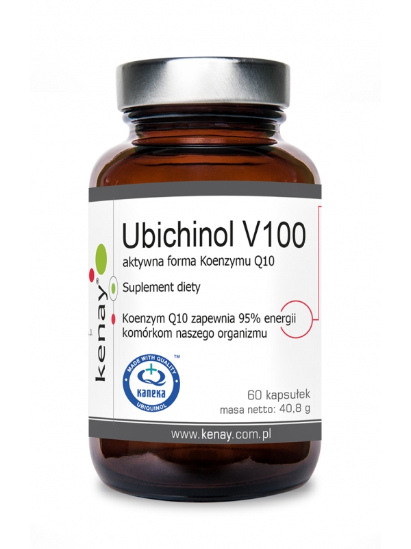 Ubichinol V100 aktywna forma Koenzymu Q10 (60 kapsułek) - suplement diety