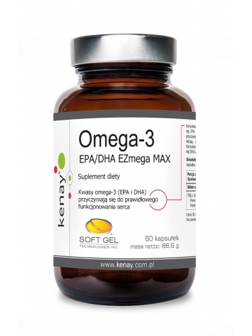 Omega-3 EPA/DHA  EZmega MAX (60 kapsułek) - suplement diety