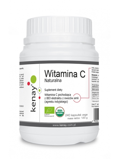 Witamina C naturalna BIO (240 kapsułek) - suplement diety