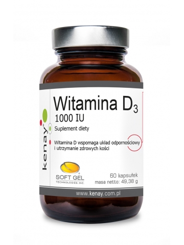 WITAMINA D3 1000 IU (60 kapsułek) - suplement diety