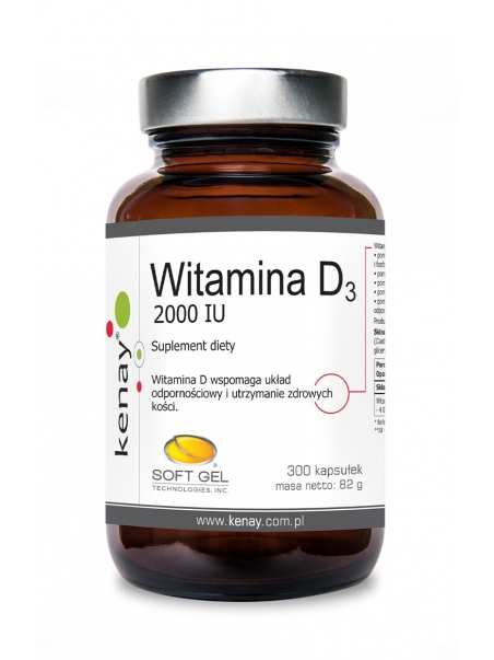 WITAMINA D3 2000 IU (300 kapsułek) - suplement diety