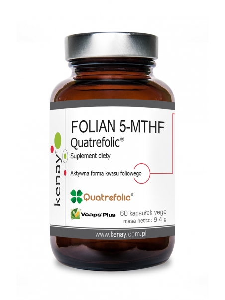 FOLIAN 5-MTHF (aktywny kwas foliowy) Quatrefolic® (60 kapsułek) - suplement diety