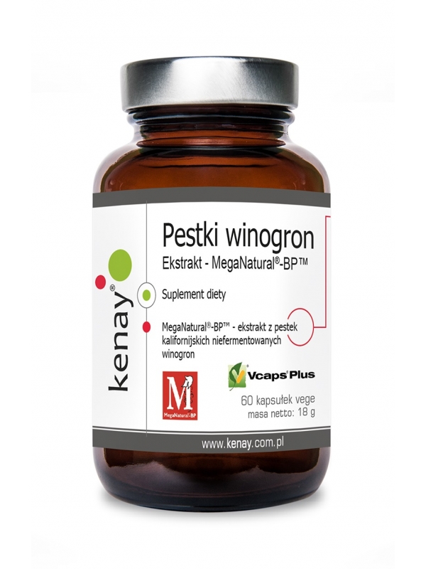 Ekstrakt z pestek winogron MegaNatural®-BP (60 kapsułek) - suplement diety