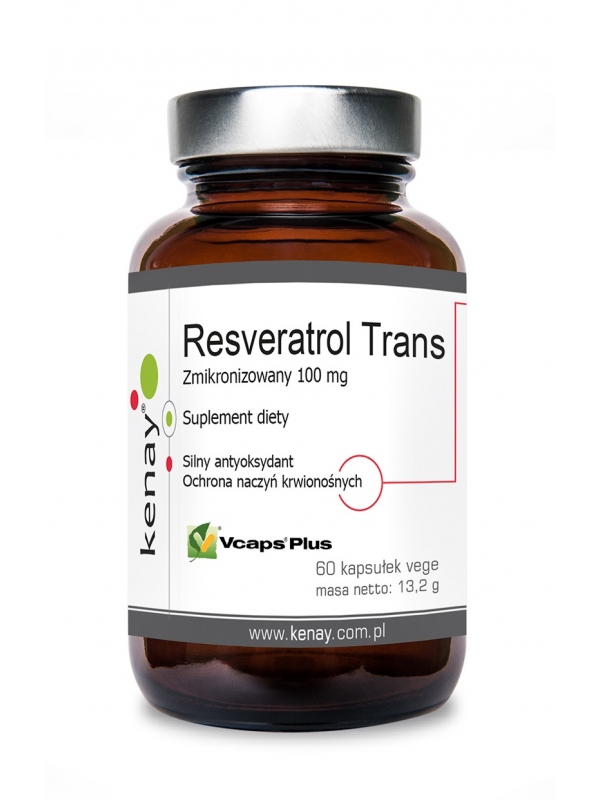 Resveratrol trans - zmikronizowany 100 mg (60 kapsułek) - suplement diety