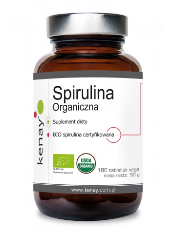 Spirulina Organiczna (180 tabletek) - suplement diety