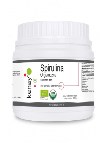 Spirulina Organiczna (600 tabletek) - suplement diety