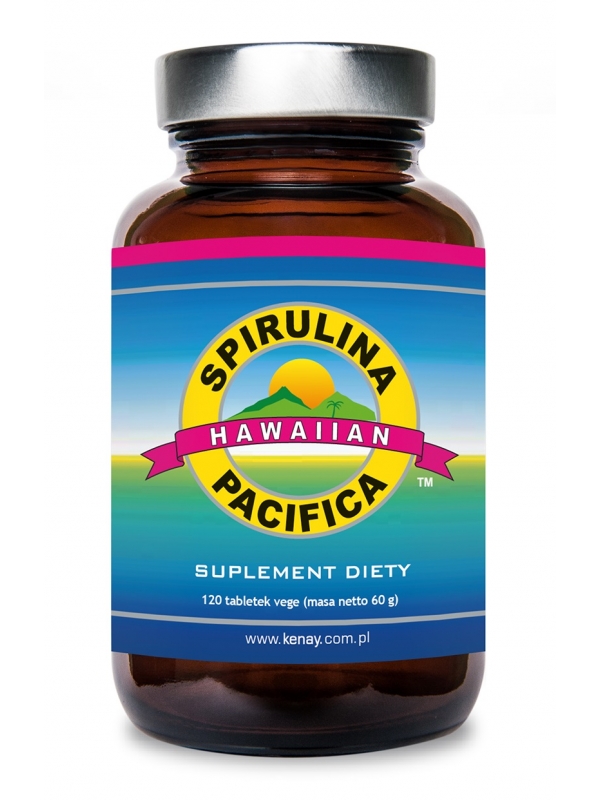 Spirulina Pacifica® hawajska 500 mg (120 tabletek) - suplement diety