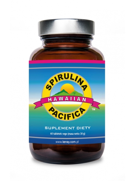 Spirulina Pacifica® hawajska 500 mg  (60 tabletek) - suplement diety