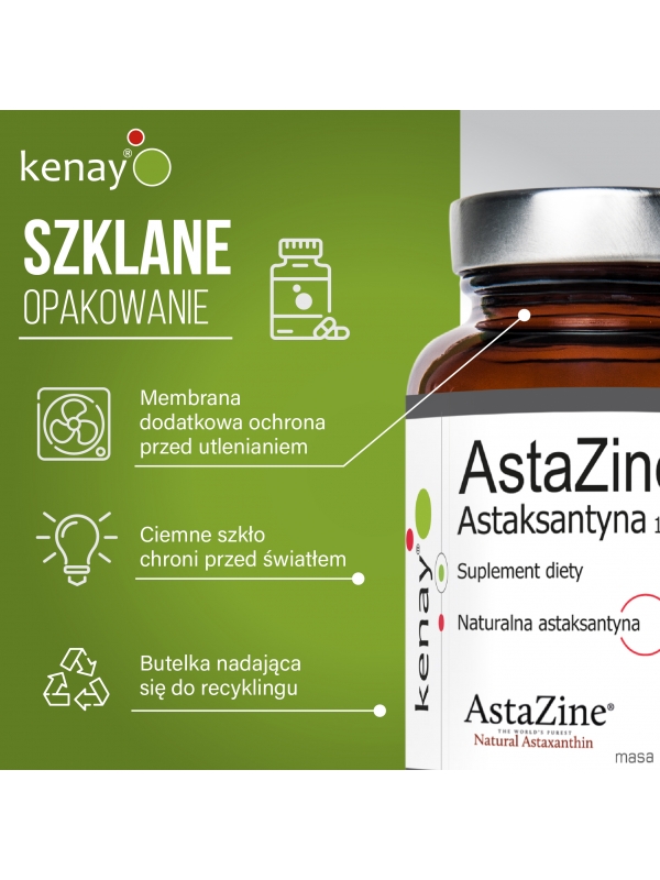 AstaZine®  Astaksantyna 12 mg (30 kapsułek) - suplement diety