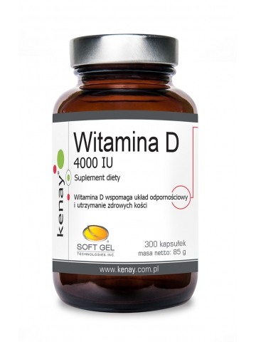 WITAMINA D 4000 IU (300 kapsułek) - suplement diety