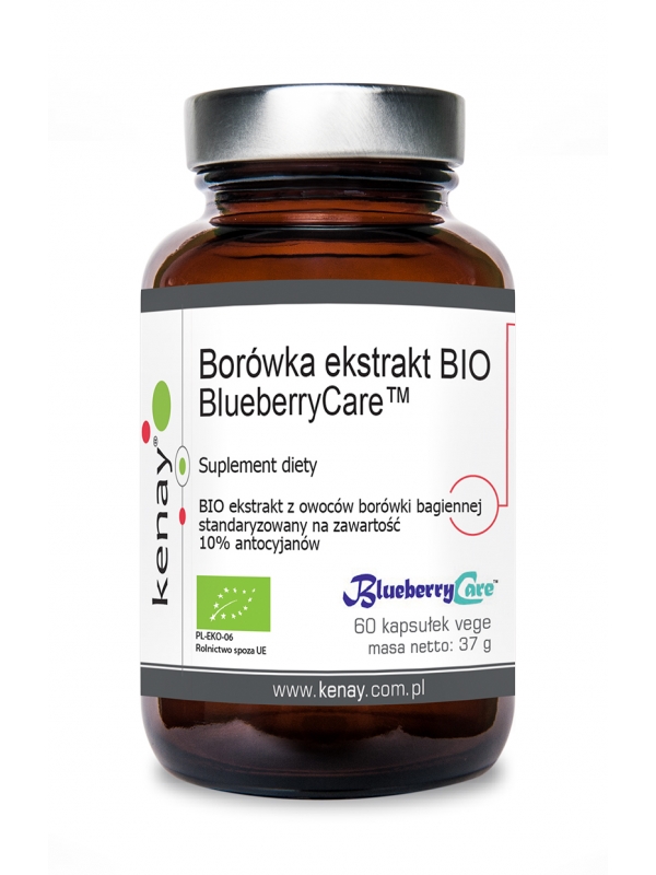 Borówka ekstrakt BIO BlueberryCare™ (60 kapsułek) - suplement diety