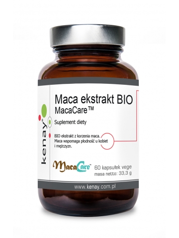 Maca ekstrakt BIO MacaCare™ (60 kapsułek vege) - suplement diety
