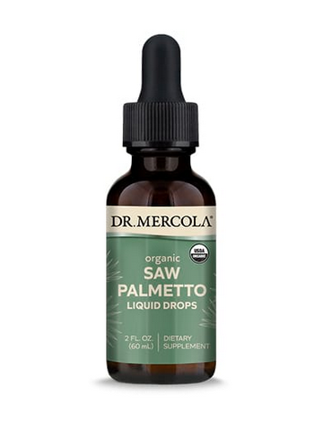 Organic SAW PALMETTO Liquid Drops DR. MERCOLA® (60 ml) - suplement diety