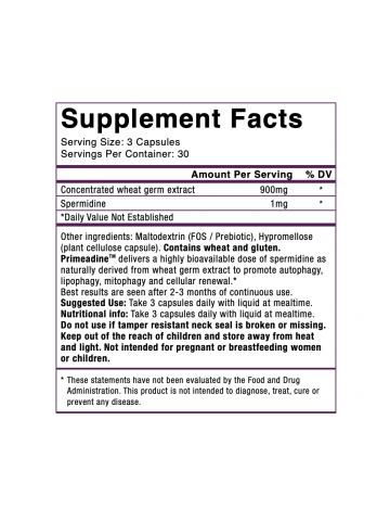 Spermidyna PRIMEADINE® (90 kapsułek) – suplement diety