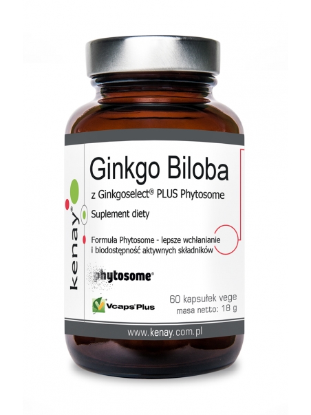 Ginkgo Biloba z Ginkgoselect® PLUS Phytosome (60 kapsułek) - suplement diety