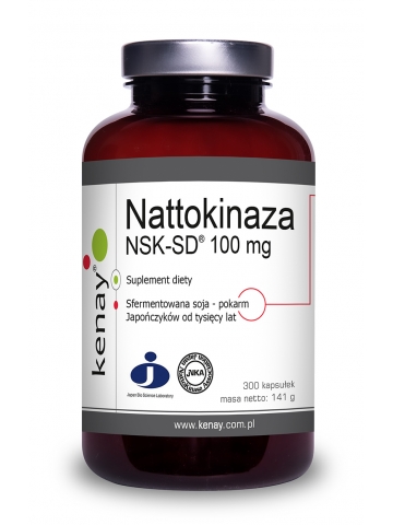 Nattokinaza 100 mg NSK-SD® (300 kapsułek) - suplement diety