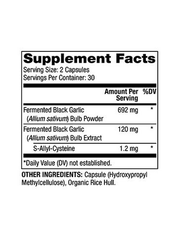 Czosnek Czarny Sfermentowany DR. MERCOLA® (60 kapsułek) - suplement diety