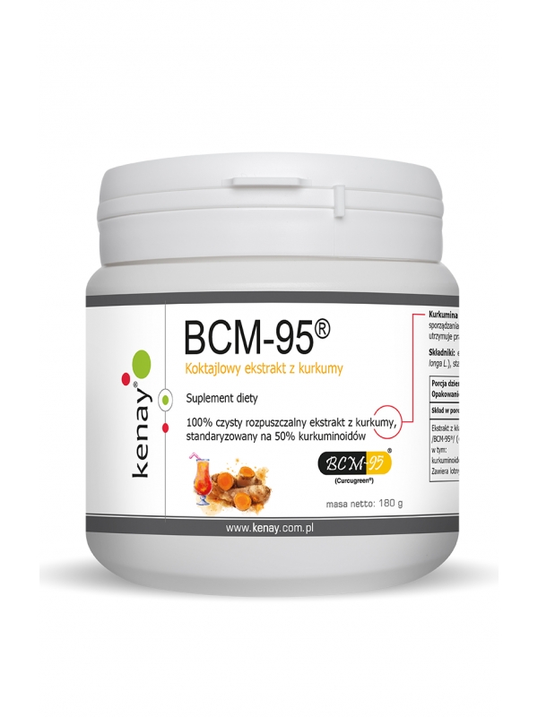 Kurkuma - rozpuszczalny ekstrakt BCM-95® (CURCUGREEN®) 180 g - suplement diety