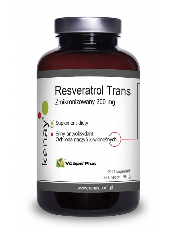 Resveratrol trans- zmikronizowany 200 mg (300 kapsułek) - suplement diety