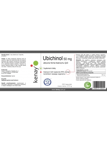 Ubichinol - Koenzym Q10 50 mg (300 kapsułek) - najnowsza technologia - suplement diety