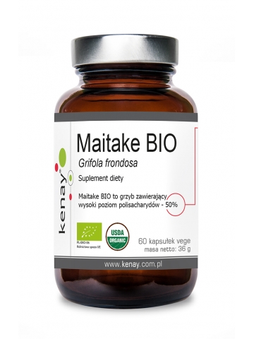 Maitake BIO Grifola frondosa (60 kapsułek vege)  - suplement diety