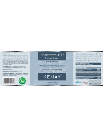 Produkt PREMIUM. PTEROSTILBENY - Resveratrol PT® (60 kapsułek) - suplement diety