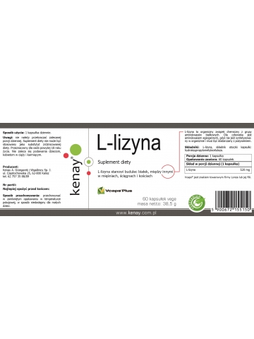 L-lizyna (60 kapsułek) - suplement diety