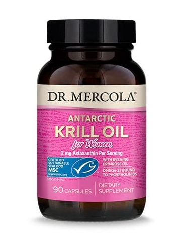 Olej z kryla dla kobiet (KRILL OIL FOR WOMEN) DR. MERCOLA® (90 kapsułek) – suplement diety