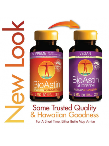 BioAstin® Supreme Astaksantyny 6 mg (60 kapsułek wegetariańskich) - suplement diety