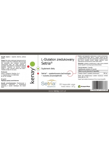 L-Glutation zredukowany Setria® (60 kapsułek) - suplement diety