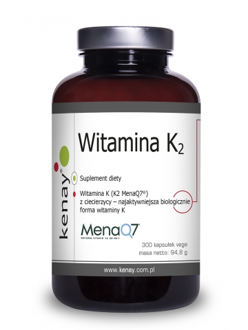 WITAMINA K2 MenaQ7® z ciecierzycy (300 kapsułek) - suplement diety