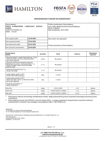 Melatonina MicroActive® Melatonin (60 kapsułek) - suplement diety