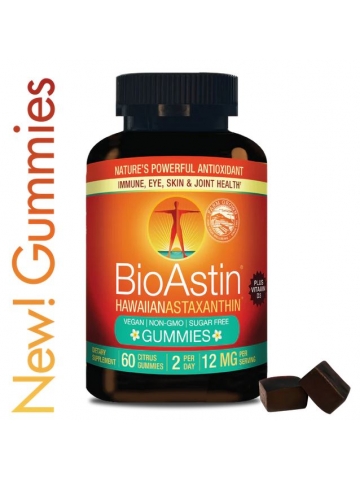 BioAstin® GUMMIES Astaksantyna 6 mg (60 żelków wegańskich) - suplement diety