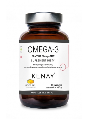 Omega-3 EPA/DHA  EZmega MAX (60 kapsułek) - suplement diety