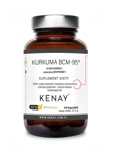 Kurkuma BCM-95® (CURCUGREEN®)  z piperyną (BIOPERINE®) (60 kapsułek) - suplement diety