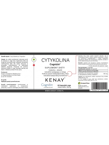 Cytykolina Cognizin® (60 kapsułek vege) - suplement diety