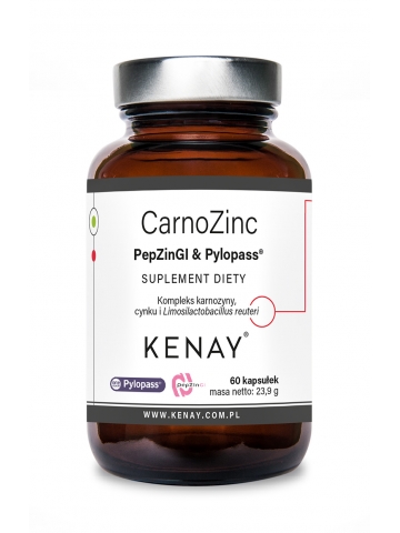 CarnoZinc PepZinGI & Pylopass™ (60 kapsułek) - suplement diety