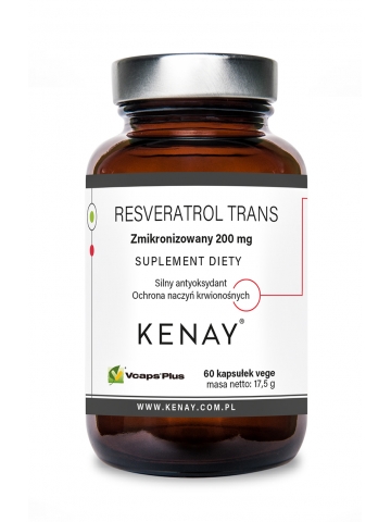 Resveratrol trans - zmikronizowany 200 mg (60 kapsułek) - suplement diety