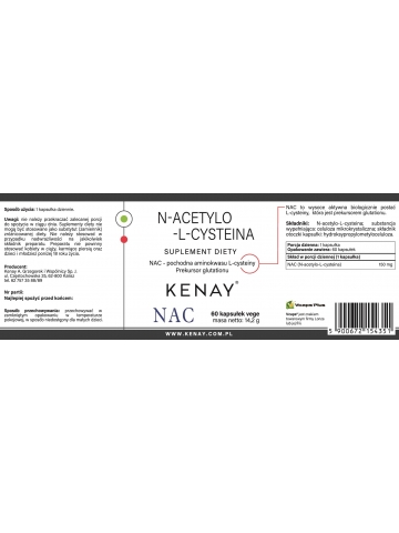 NAC  N-acetylo-L-cysteina 150 mg (60 kapsułek) - suplement diety